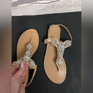 Sandals with gems